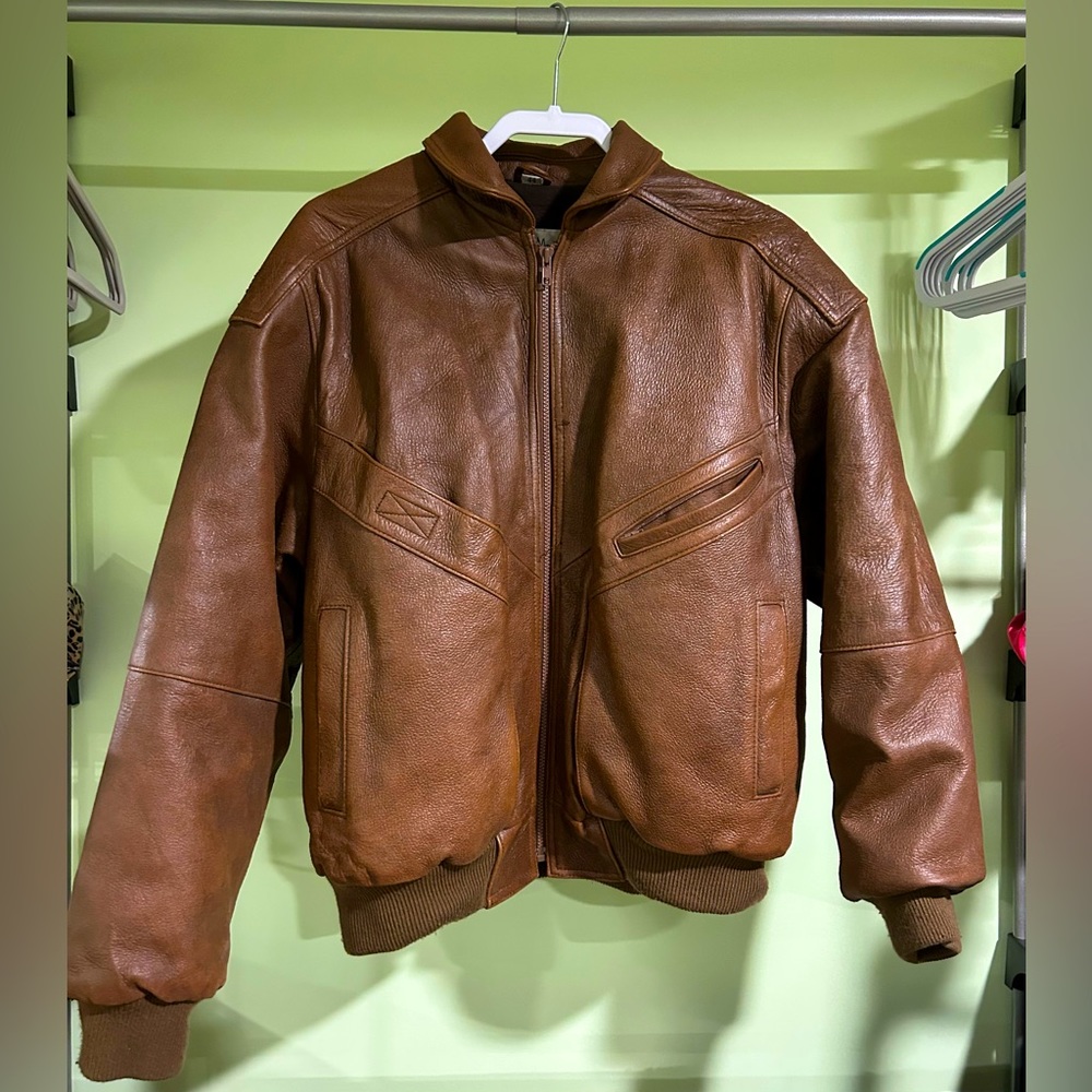 Philippe Monet, genuine leather jacket